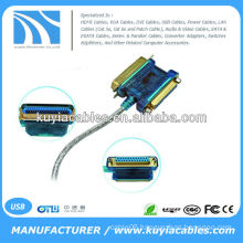 36-pin printer interface 25-pin USB to parallel cable